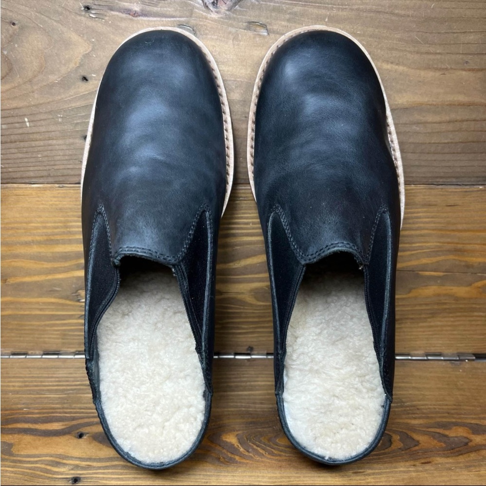 UGG Mule Leather Sheepskin Clogs - Picture 5 of 8